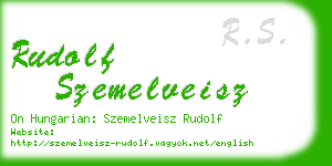 rudolf szemelveisz business card